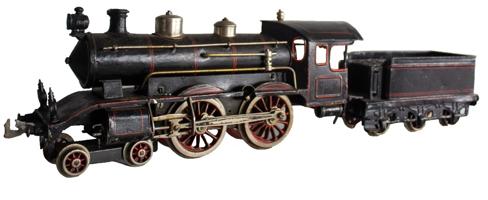 1905-1910 Bing 1-gauge Continental 4-4-0 Clockwork Locomotive - Image 4 of 4