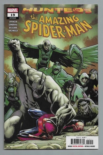 THE AMAZING SPIDER-MAN # 19  : Near Mint- (Grade 9.2) :June 2019 : Marvel Comics