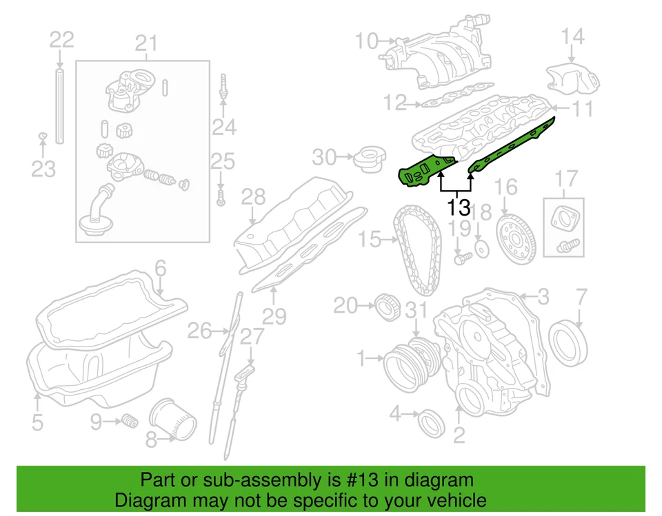 Junta de admisión del motor Mazda B3000 1994-2007 genuina, pieza nueva OEM, P/N ZZM113111 Foto 4 de 4