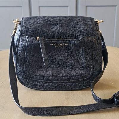Marc Jacobs Empire City Mini‎ Backpack Black Pebbled Leather Gold Hardware Marc Jacobs Mini Black Pebbled Leather Adjustable Backpack  main image 3