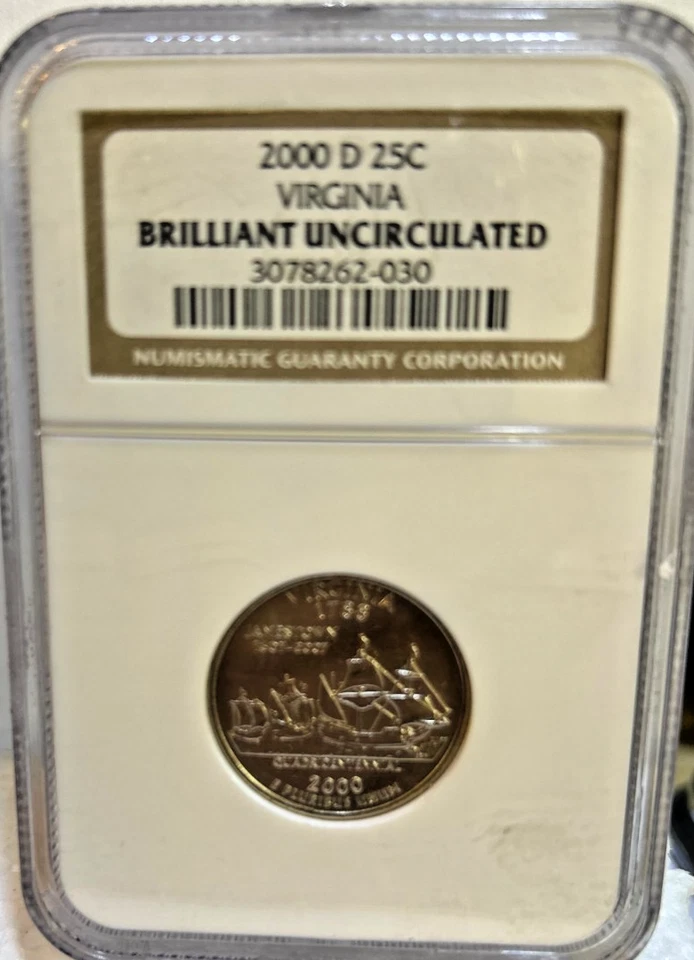 2000-P & D Washington Quarter MS66 and BU NGC, Beautiful Bright White Coins - Image 3 of 4