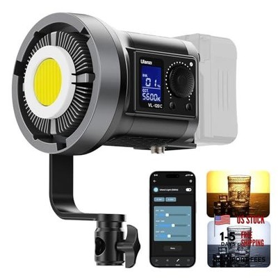 V-Mount LED Video Light COB Continuous Output Lighting, 120W Bi Color Bi-Color
