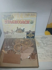 Vintage kit 1966 Wagons of the Old West movie Stagecoach kit Craft Master Open 