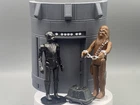 Vintage Custom Kenner Star Wars Figures Chewbacca, Death Star Droid 3.75” Blem