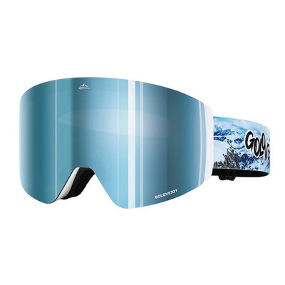 Magnetic ski goggles for men and women double anti-fog outdoor sports riding