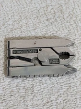 VINTAGE SWISS TECH POCKET MICRO MULTI-TOOL STAINLESS