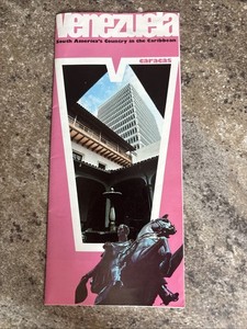 Venezuela Travel Brochure Vintage 1980 S