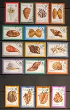 Belize stamps 1980 Shells set of 17v VFU