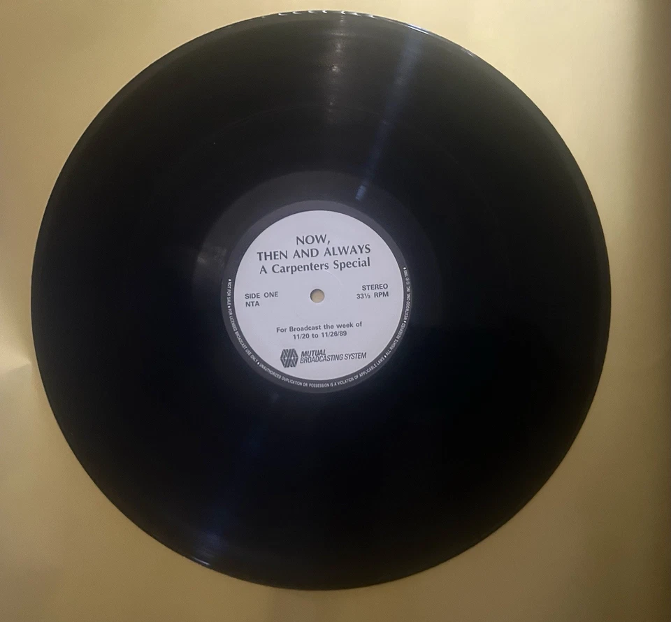 Carpenters, Now Then And Always, A RARE Special. Mutual Broadcasting System *NM* - Image 4 of 4