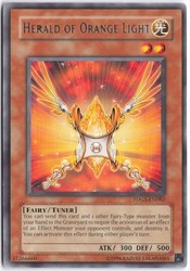 Herald of Orange Light TDGS-EN082 Rare Unlimited YuGiOh Card