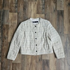 Zara Textured Tweed Jacket Blazer S Small New Without Tags NWOT