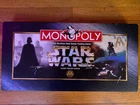 Vintage 1997 Star Wars Classic Trilogy  Monopoly Board Game with pewter pieces