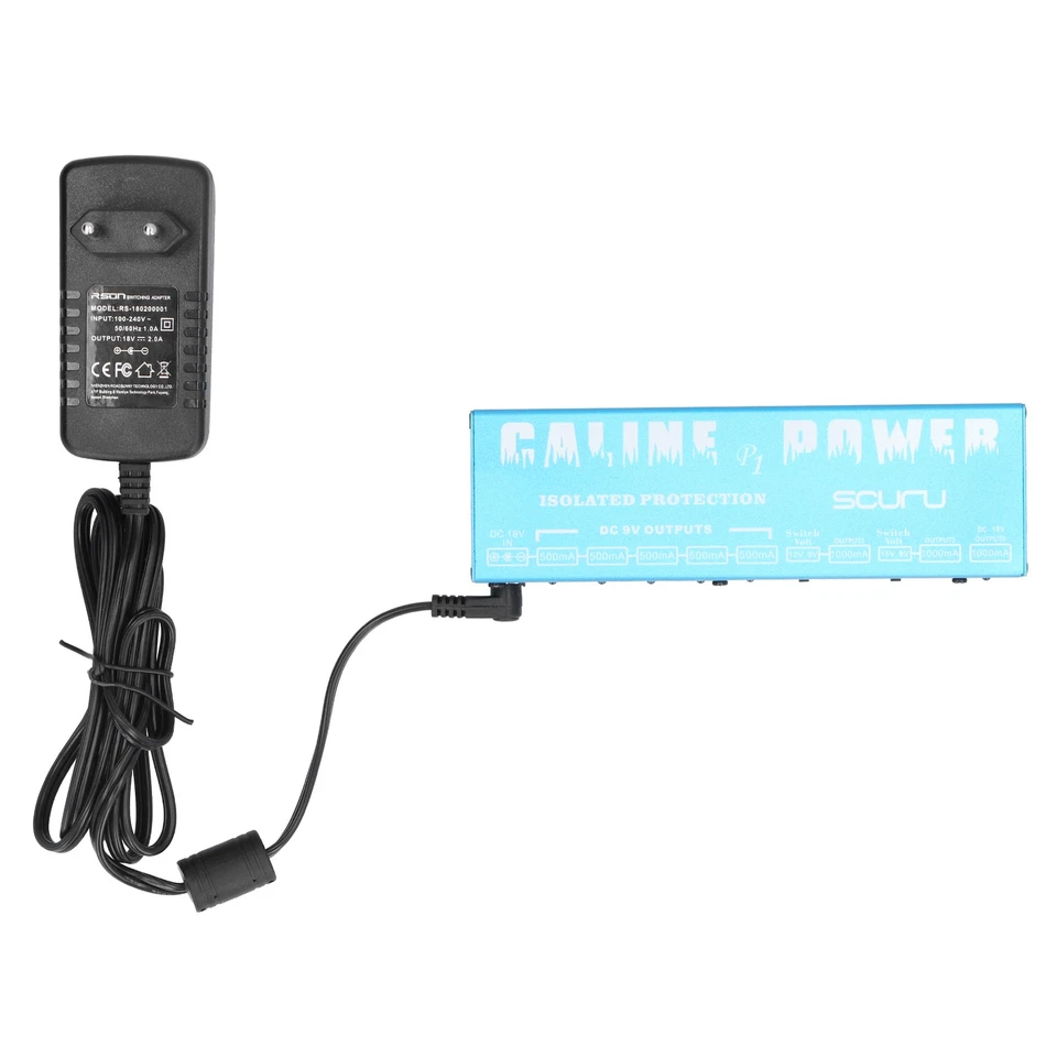 Guitar Effect Pedal 18V 2A 36W 8 Isolated Outlets With LED Power Adapter - Image 4 of 4