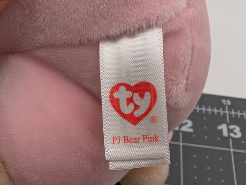 Baby Ty PJ Bear Pink Plush 8 Inch Non Removable 2021 Stuffed Animal Toy - Picture 8 of 10