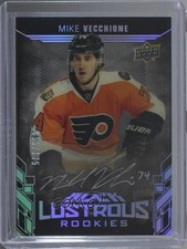 2017-18 SPx UD Black Lustrous Rookies Auto /175 Mike Vecchione #LR-MV Auto 0zu