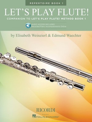 Let's Play Flute Repertoire Book 1 Piano Classical Sheet Music Online Audio