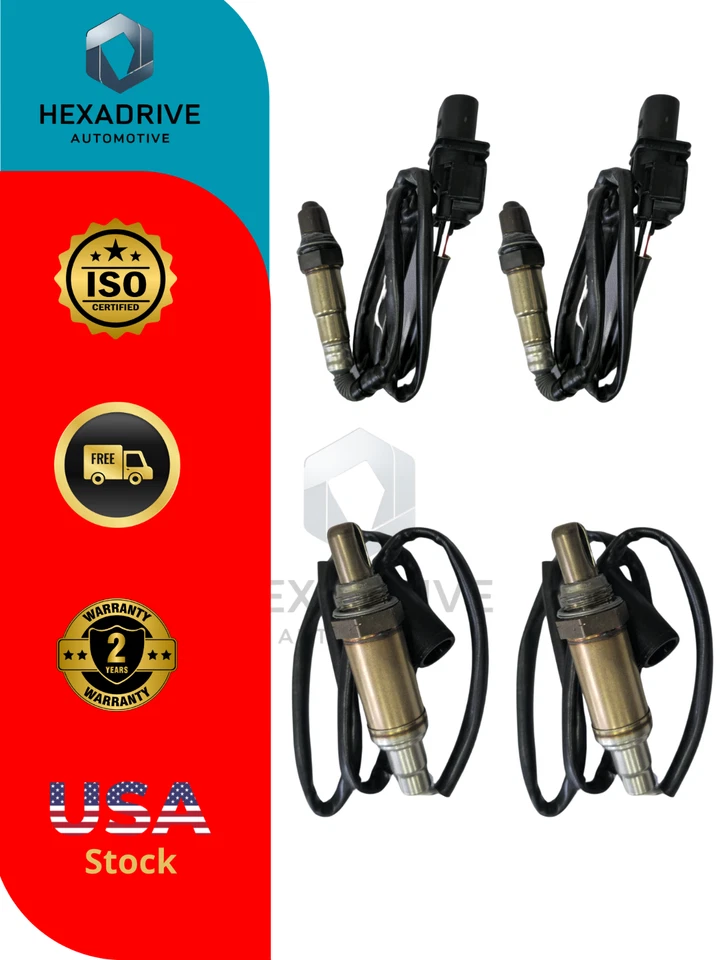 Juego de 4 piezas de sensor de oxígeno para camioneta Ford F-250 F250 Super Duty 2011 V8 6,2 L Foto 3 de 3