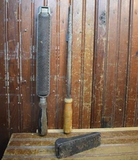 STANLEY SURFORM PLANE CONVEX RASP RAT TAIL HAND TOOL BASTARD FILE 3PC LOT TOOLS