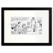Bizarro, "Peg Leg" is a Framed Original Pen & Ink Drawing by Dan Piraro, Hand Si