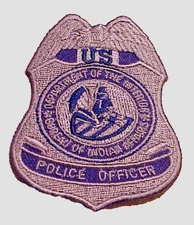 BUREAU OF INDIAN AFFAIRS  DEPT. OF  INTERIOR  POLICE OFFICER HAT/VEST PATCH