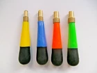 SET OF x 4 MULTI-COLOUR SOFT GRIP STUMPY BREAD PUNCHES 4mm - 7mm