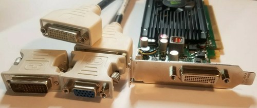 NVIDIA Quadro NVS 315 1GB Dual Monitor Full Low Pro HDMI DVI VGA HP Video Card - Picture 4 of 35