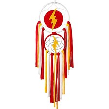 Handmade Dream Catcher Red and Yellow for Kids Bedroom