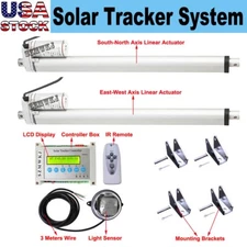 Dual Axis Solar Tracking System-Solar Tracker Sunlight Tracking 14" Complete Kit