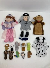 Puppets Collection Large, Small, Hand and Finger Puppets Lot (S3)