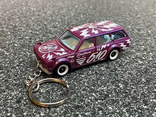 Datsun Bluebird 510 Wagon Keychain Hot Wheels Matchbox - Picture 3 of 4
