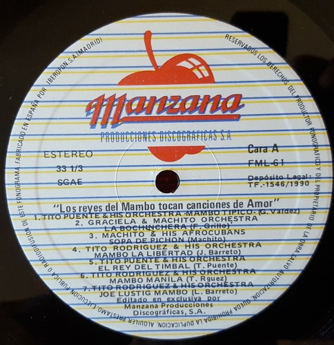 TITO RODRIGUEZ GRACIELA MACHITO & HIS AFROCUBANS Celia Cruz *Mambo 1990 SPAIN LP - Picture 3 of 4