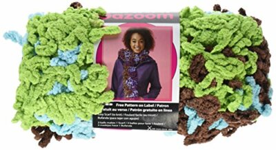 Spinrite Gazoom Yarn, Lime Truffle M539.02