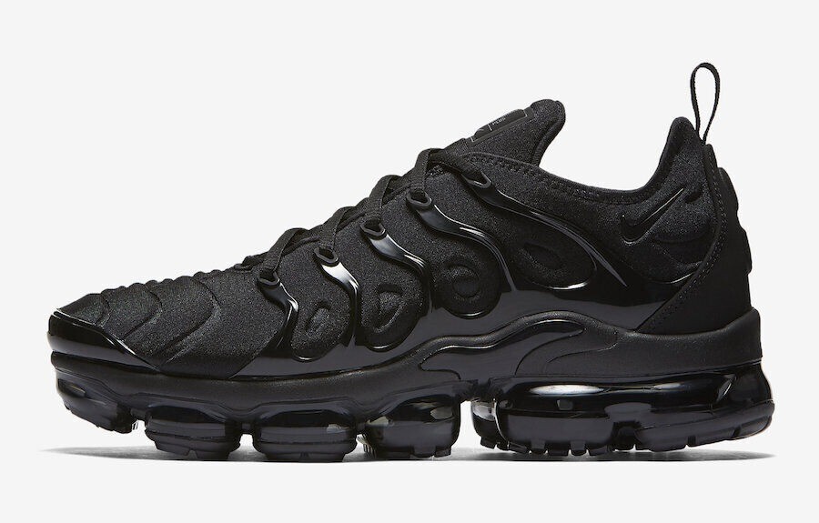 New Nike Air Vapormax TN Plus Triple Black Men’s Comfort Shoes