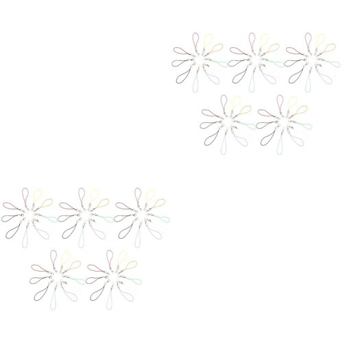 2 Pack Karabinerschnalle Seil Handy-Charm-Kordel Schmuckmaterial Selber Machen - Zdjęcie 7 z 12