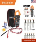 Hi-Visibility Ac/Dc Clamp Meter with Trms, Temperature Probe & Complete Package
