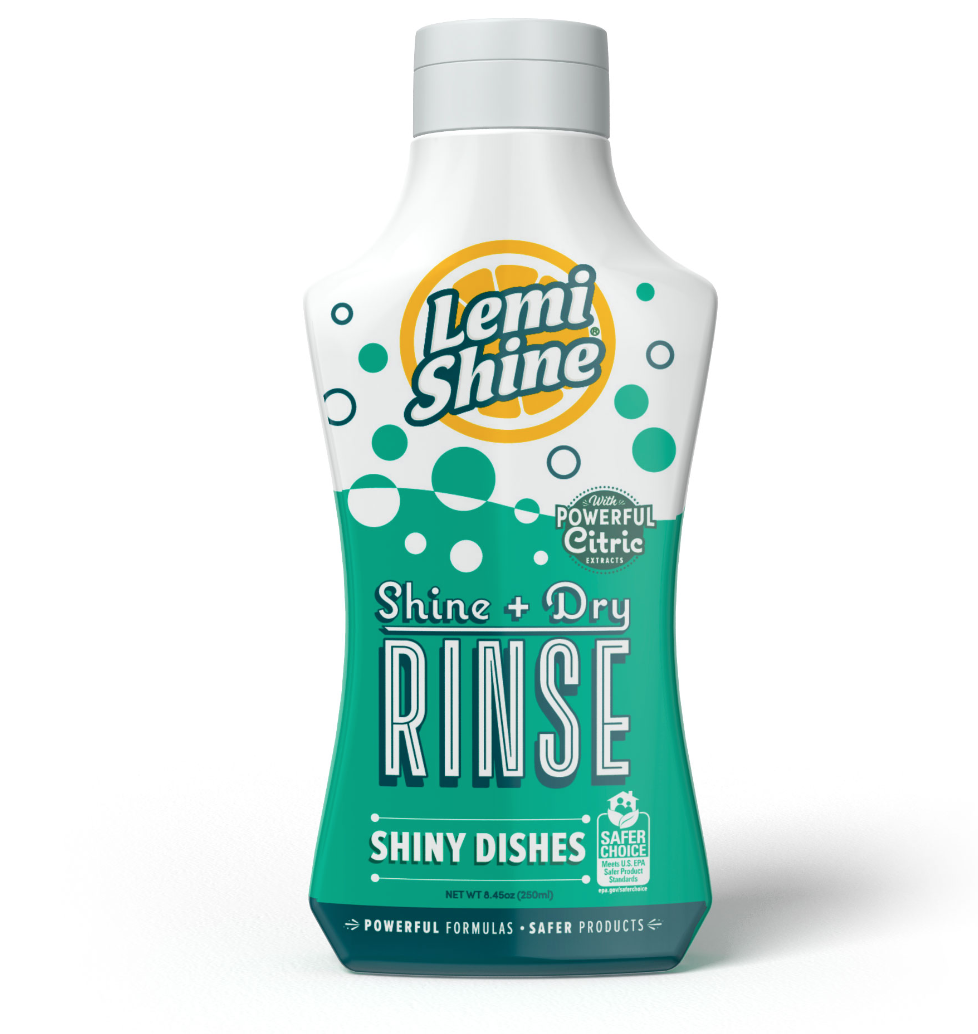 Lemi Shine & Dry Rinse Natural Citric Extracts Formula Dishwasher Aid 8