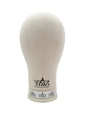TMX Canvas Mannequin Wig Head Display 100% Cork for Wig Making, Weave (Choose: )