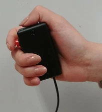 Pistol Grip PTT SWITCH EASY PUSH w/ 3.5 mm 1/8 1/4 RCA plug momentary 