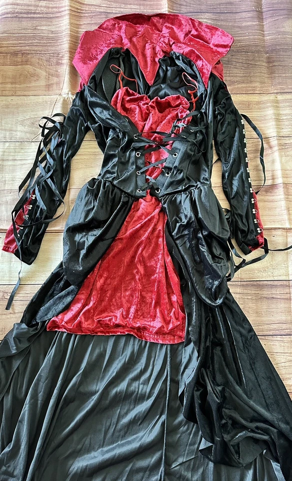 Disfraz de Halloween de Vampiro Vixen Sediento de Sangre para Adulto Mujer Talla M Foto 3 de 4