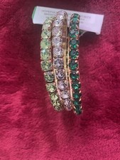 ST. PATRICK'S DAY 3 RHINESTONE BEADED BRACELETS SET