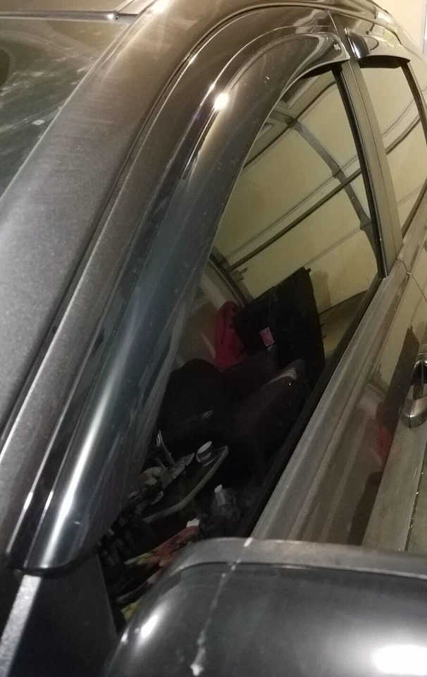 Protectores de lluvia contra humo AVS viseras de ventilación 3M cinta adhesiva para Dodge Journey SUV 2009-2025 Foto 2 de 4