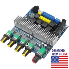 Bluetooth TPA3116 Power Amplifier Board Digital HIFI Module 12-24V 100W+50W+50W