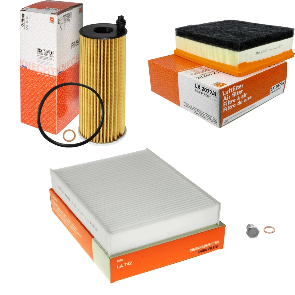 MAHLE Inspektionspaket Filterset für BMW 3er Touring 320d 318d 1er