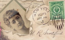 1888 U.R. Suretofind James Pyles Pearline Faux Postal Cover F197