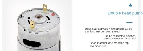 Pequeña bomba de diafragma DC12V/24V inflador de embalaje de alta presión negativa - Imagen 6 de 15