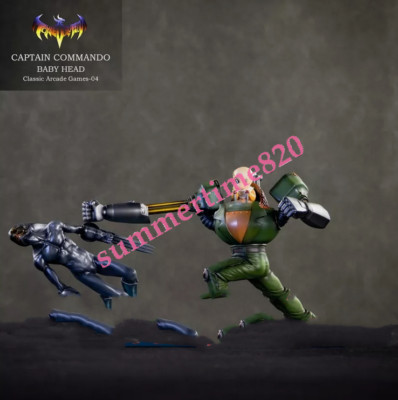 Toys Evolution Captain Commando BABY HEAD Statue PU Painted Pre-order H13cm New