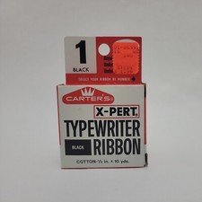Vintage Carter's X-Pert Black Typewriter Ribbon with Box thumbnail