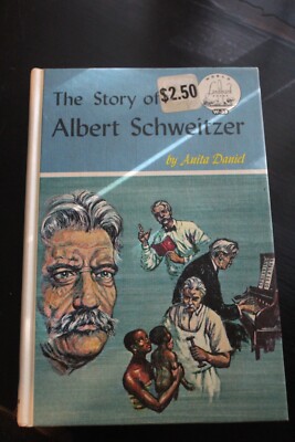 Vintage The Story of Albert Schweitzer Hardcover Book--Read Description