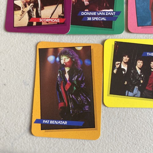 Rock Star Concert Cards lot of 14 1985 rolling stones ACDC Trading Cards - Picture 7 of 8