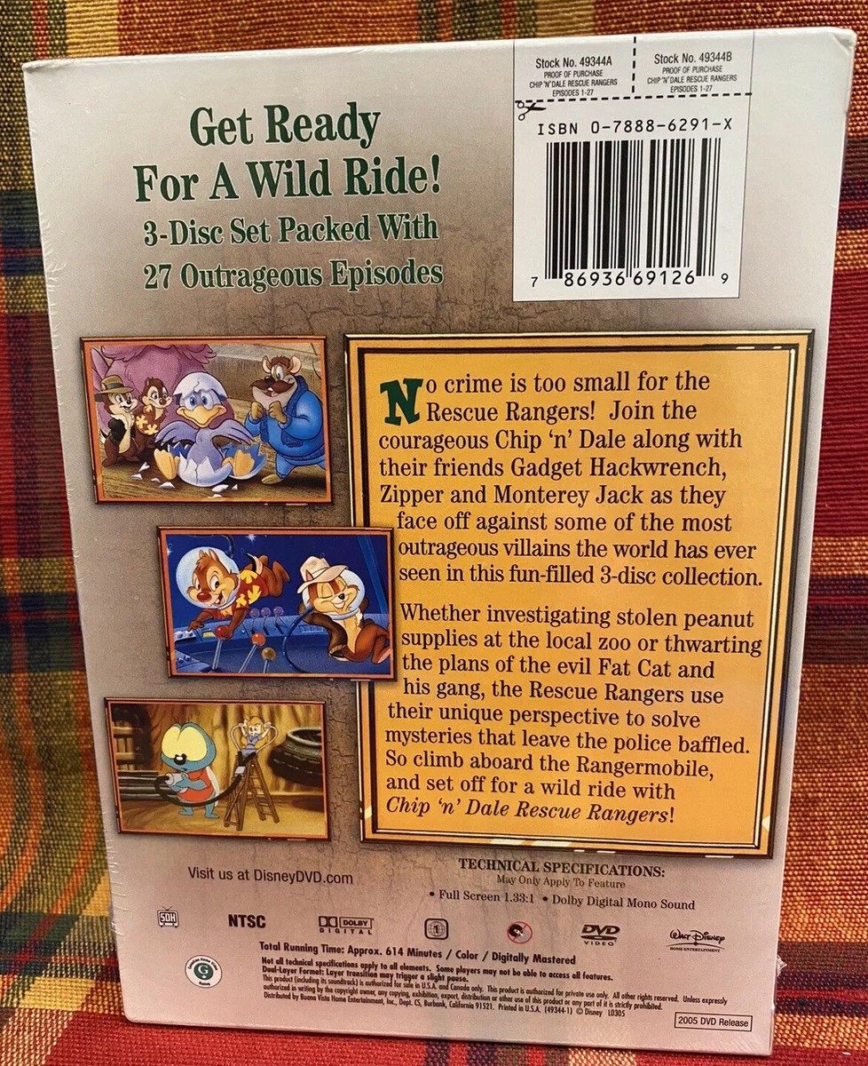 GrapeSEED DVD CDセット　DVD 1〜15 CD 1〜16 Disney's Chip 'N' Dale Rescue Rangers Vol. 1 (3 Disc Set) DVD